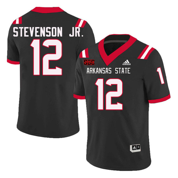 Manny Stevenson Jr. Arkansas State Jersey,Arkansas State Red Wolves Football Uniforms,Jersey-Black